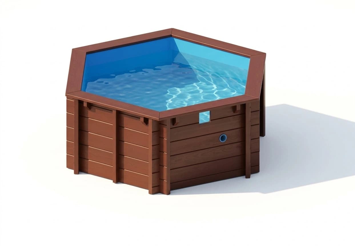 Hanna hatszög favázas medence Ø 2,80 m