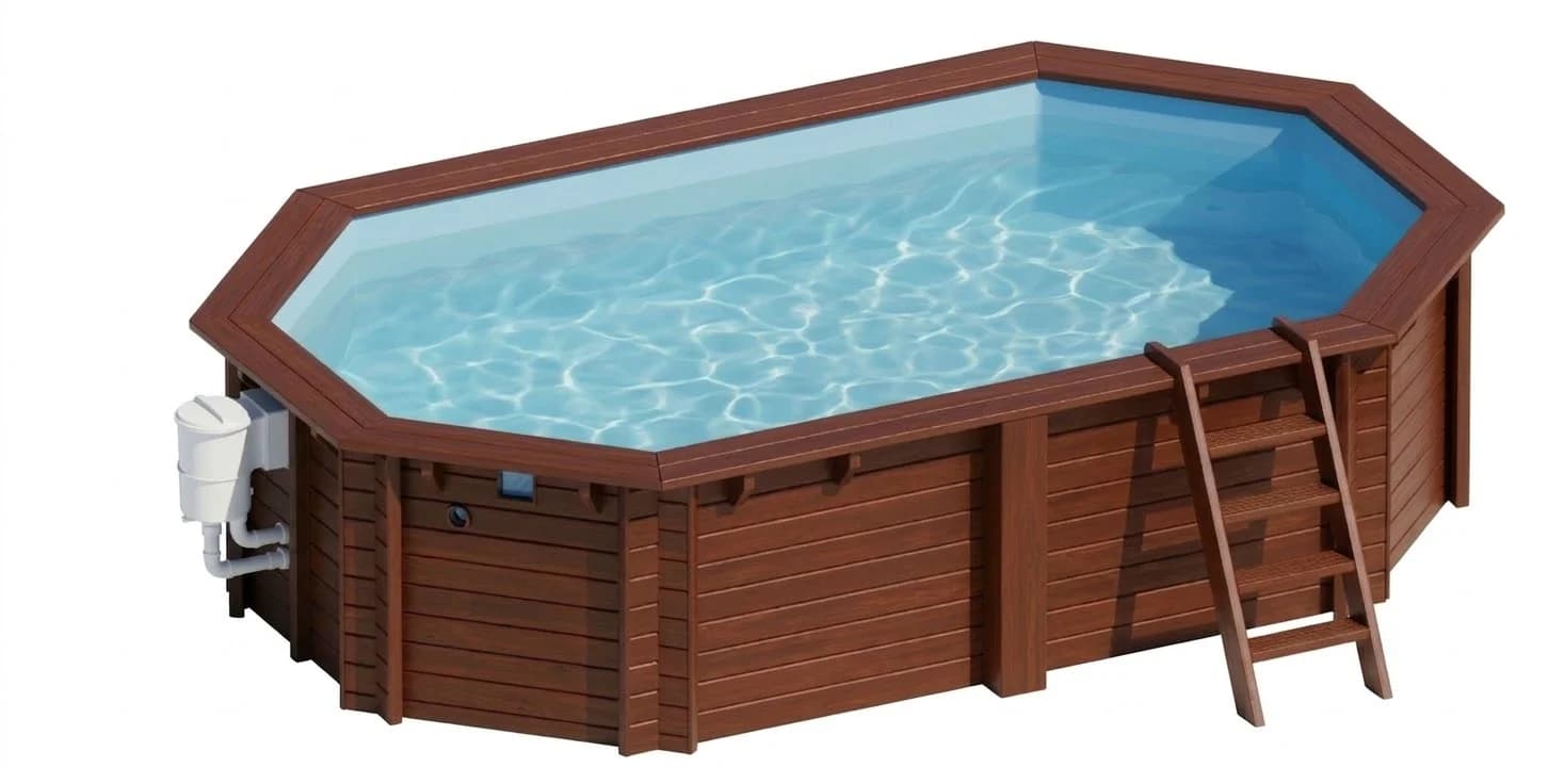 Hanna ovális favázas medence 5,51 × 3,51 m