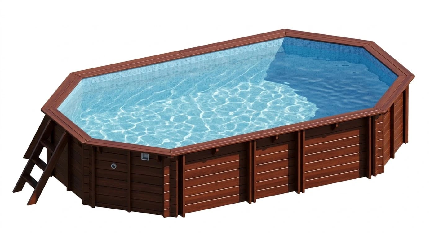 Hanna ovális favázas medence 8,52 × 4,55 m