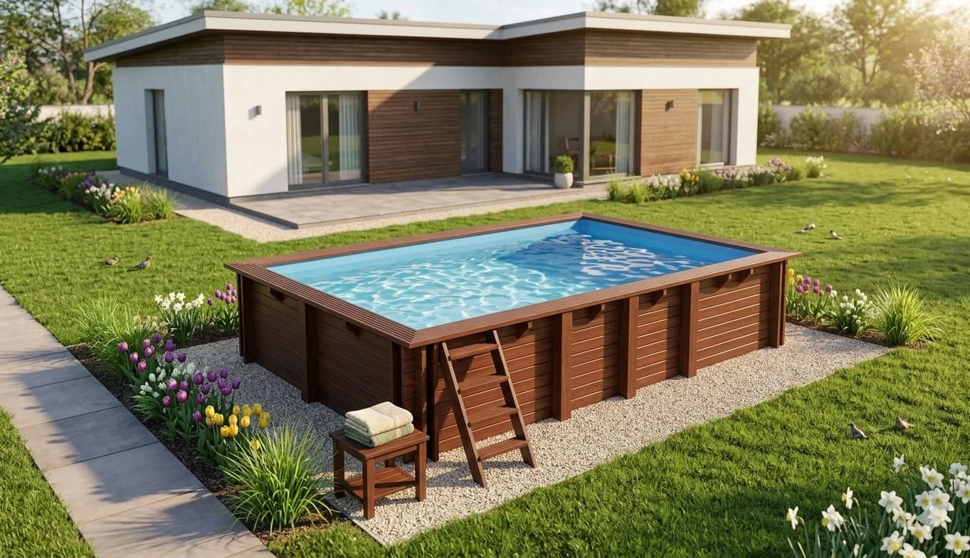 Egyedi fa medence blog rész